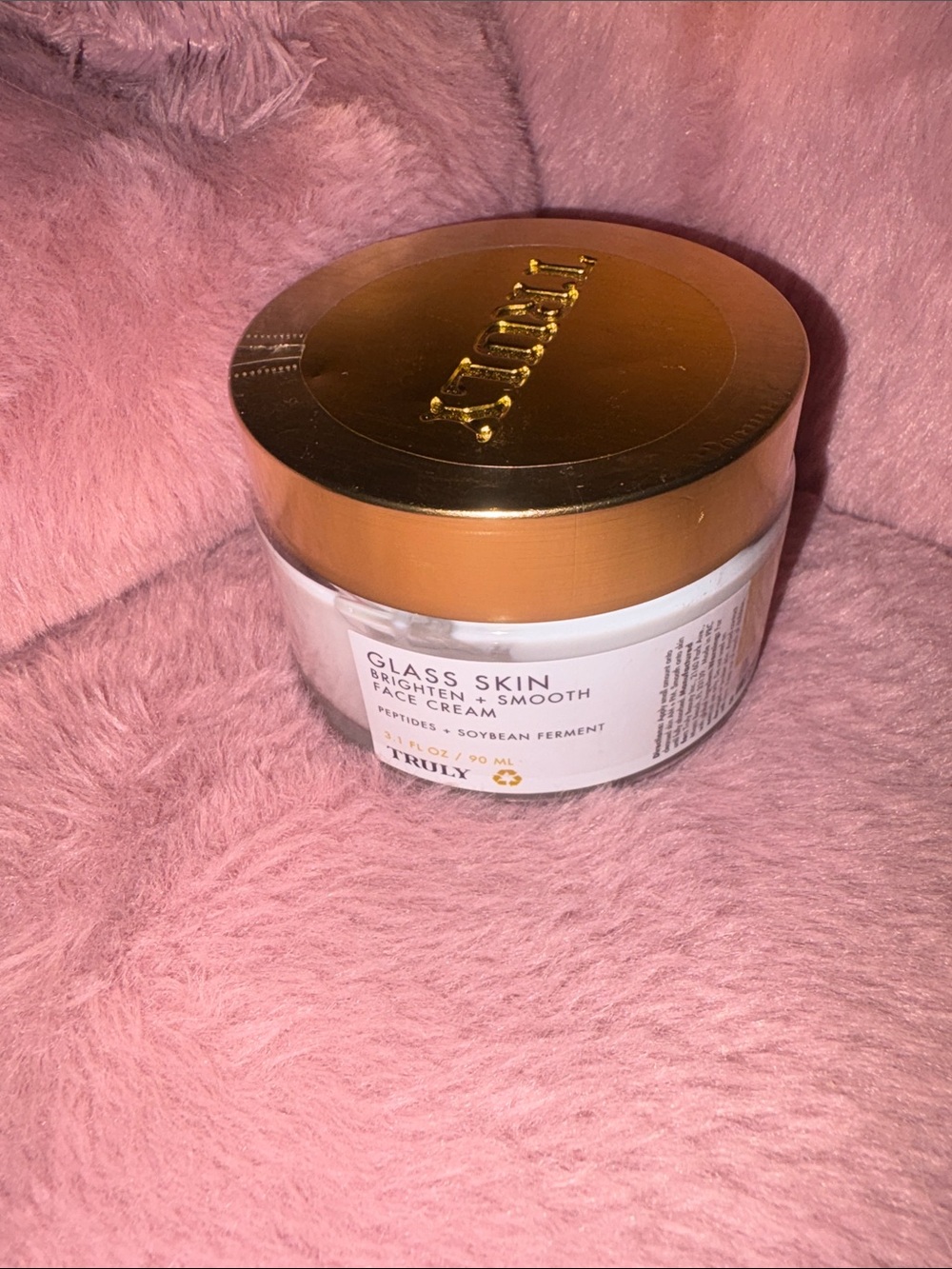 TRULY Glass Skin Brighten + Smooth Face Cream — Gold & White